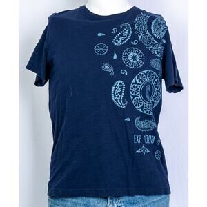 Men's Express blue decorative tshirt sz M